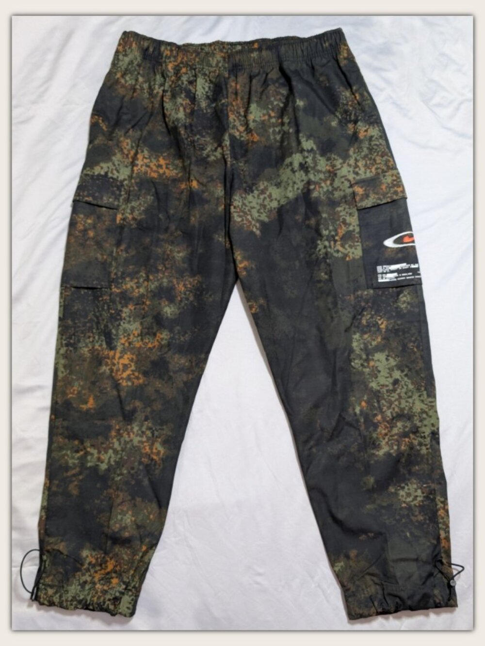 NWT Nike Air Play Woven Pants HV4629 - Digital Camo AOP in Olive - Men's XXL